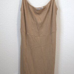 Reformation Tan Midi Dress